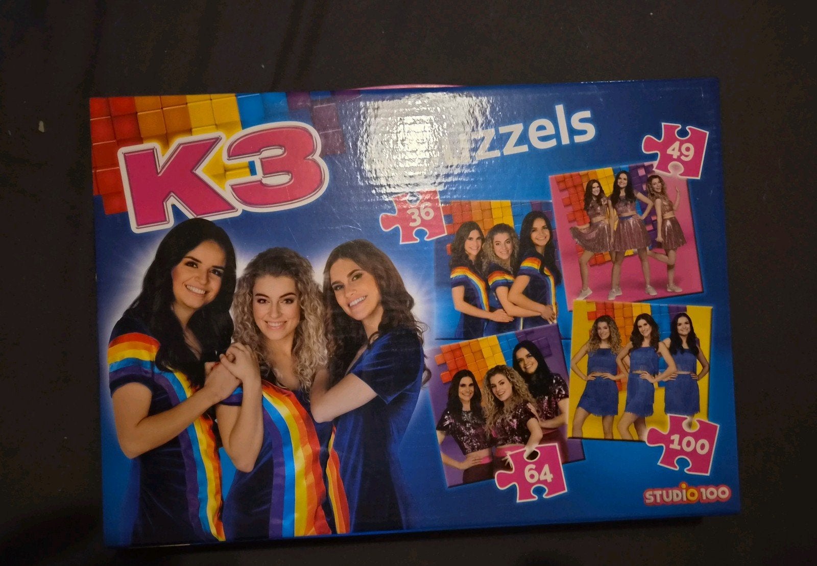 K3 4-in-1 Puzzelset - Nieuw in Doos, Ophalen of Verzenden, Nieuw
