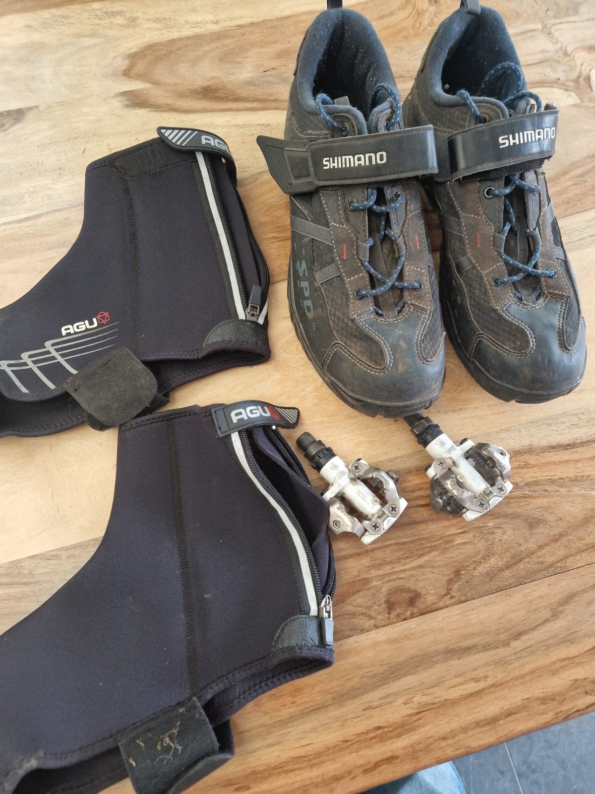 Mountainbike schoenen maat 47 met spd pedalen maa, Fietsen en Brommers, Fietsaccessoires | Fietskleding, Ophalen of Verzenden