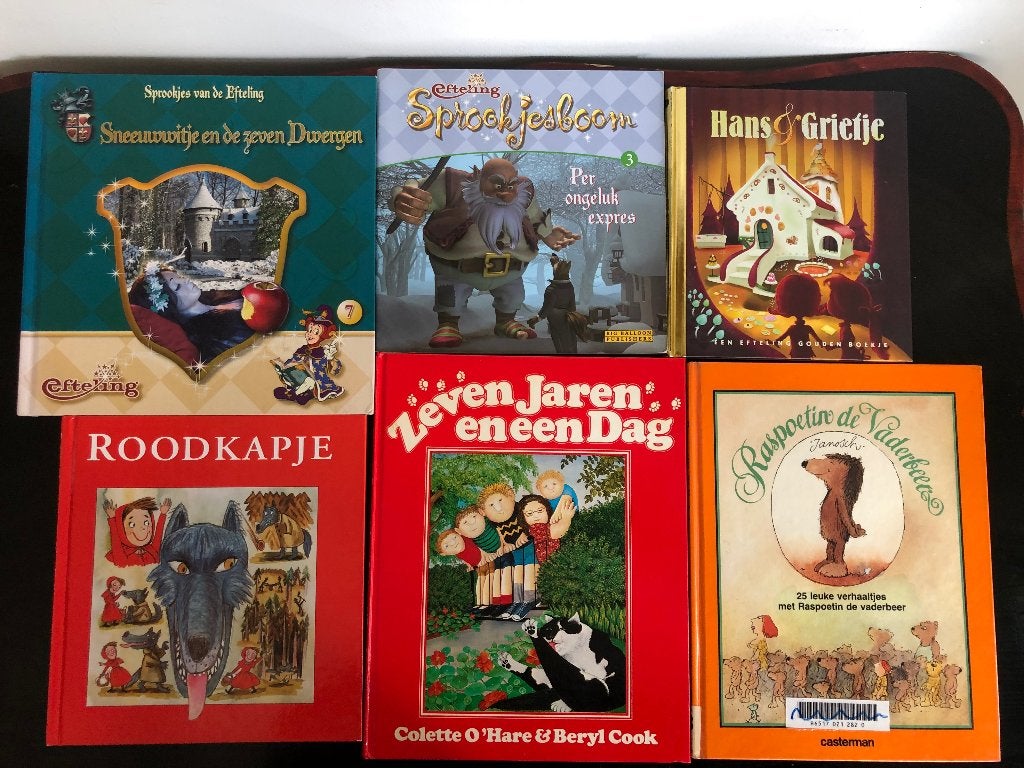 Set van 6 boeken Efteling, sprookjes, prentenboeken, Ophalen of Verzenden, Gelezen