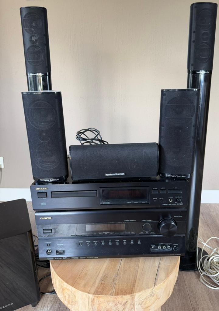 Onkyo/Harman Kardon 5.1 Home Cinema Set met CD-speler, Audio, Tv en Foto, Home Cinema-sets, Gebruikt, 70 watt of meer, 5.1-systeem