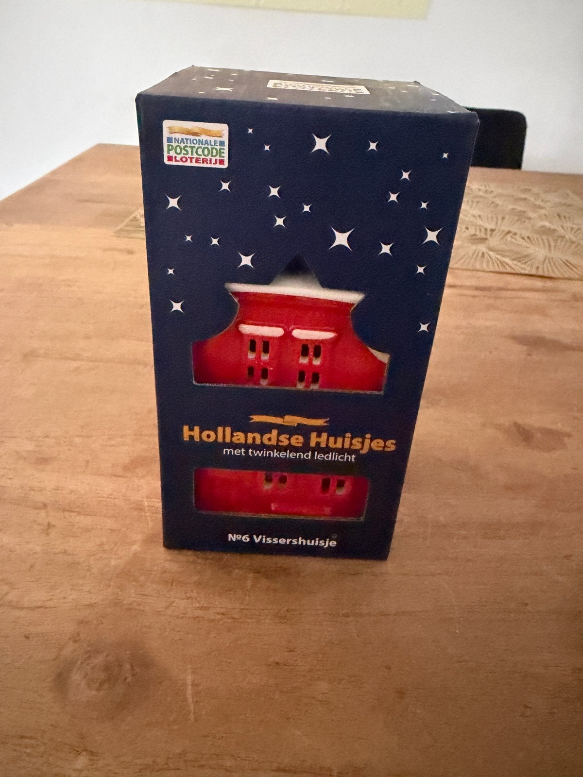Hollands Huisje met twinkelend ledlicht - Vissershuisje, Overige materialen, Overige stijlen, Nieuw, Ophalen of Verzenden