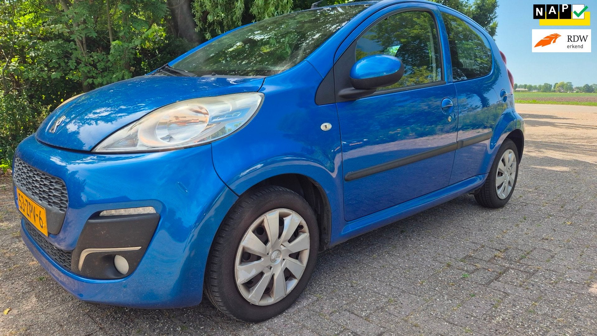 Peugeot 107 1.0 Active 5-DEURS AIRCO NWE APK, Euro 5, Gebruikt, Origineel Nederlands, Bedrijf