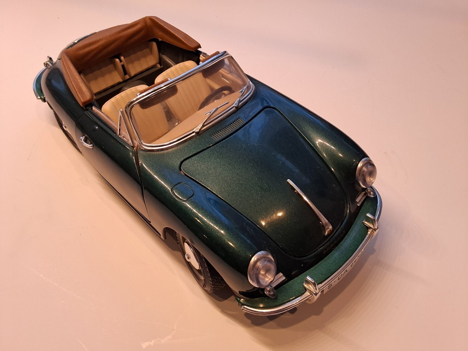 Porsche 356 Speedster Modelauto - Groen, Ophalen of Verzenden, Zo goed als nieuw, Overige typen