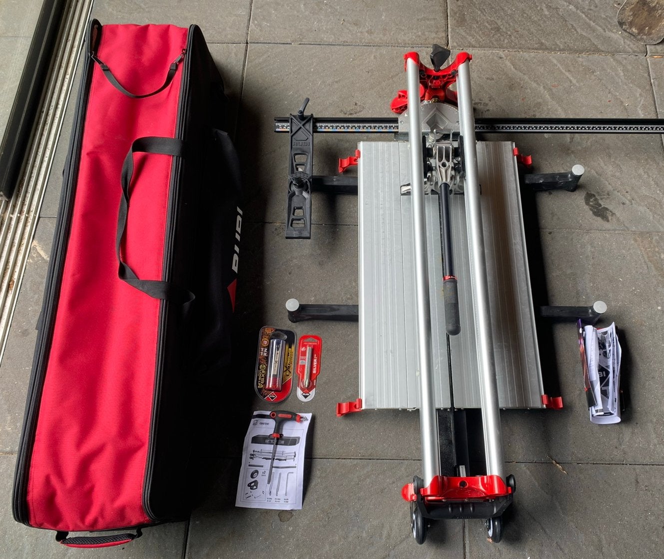 Rubi TZ 850 Tegelsnijder | 85 cm | + 2 snijwieltjes Nieuw, Ophalen of Verzenden, Zo goed als nieuw