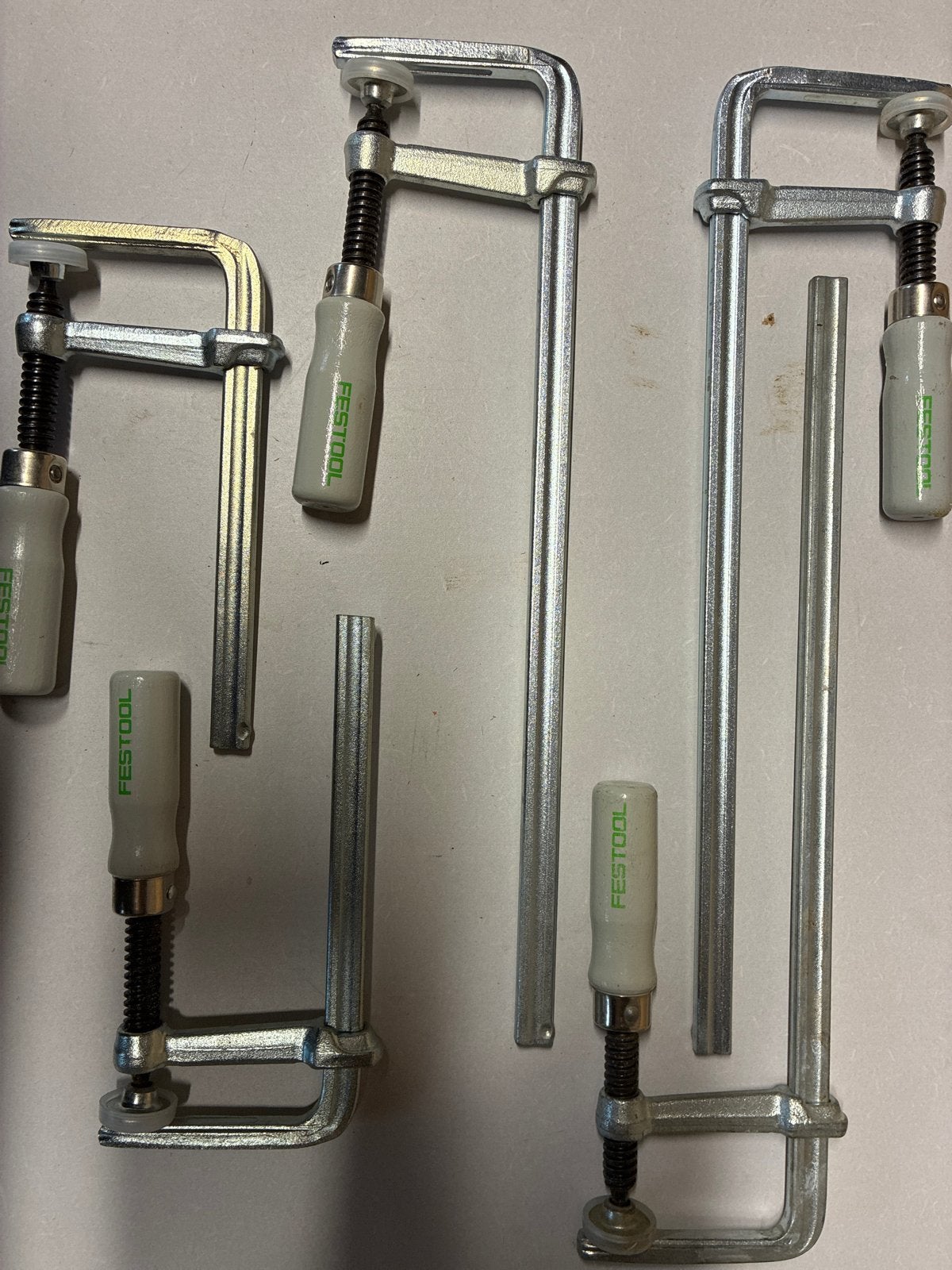 Festool lijmklemmen / schroefklemmen - set van 3, Doe-het-zelf en Verbouw, Gereedschap | Handgereedschap, Ophalen of Verzenden