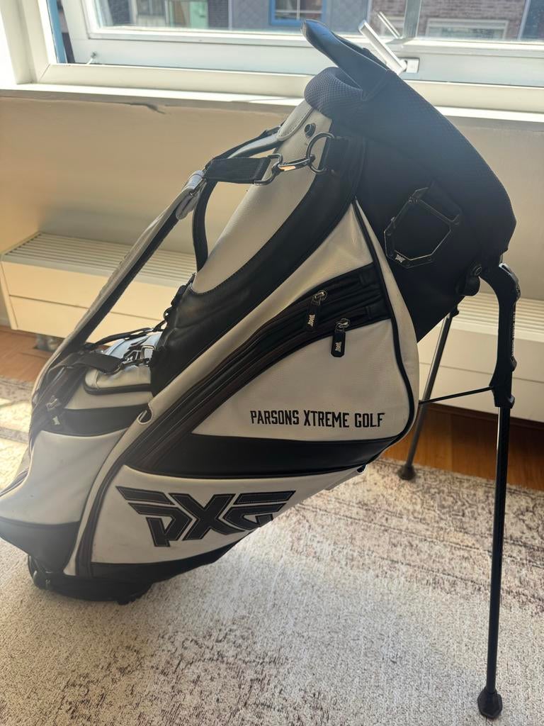 PXG Golftas - Stijlvolle Standbag Zwart/Wit, Ophalen of Verzenden, Gebruikt, Tas, Overige merken