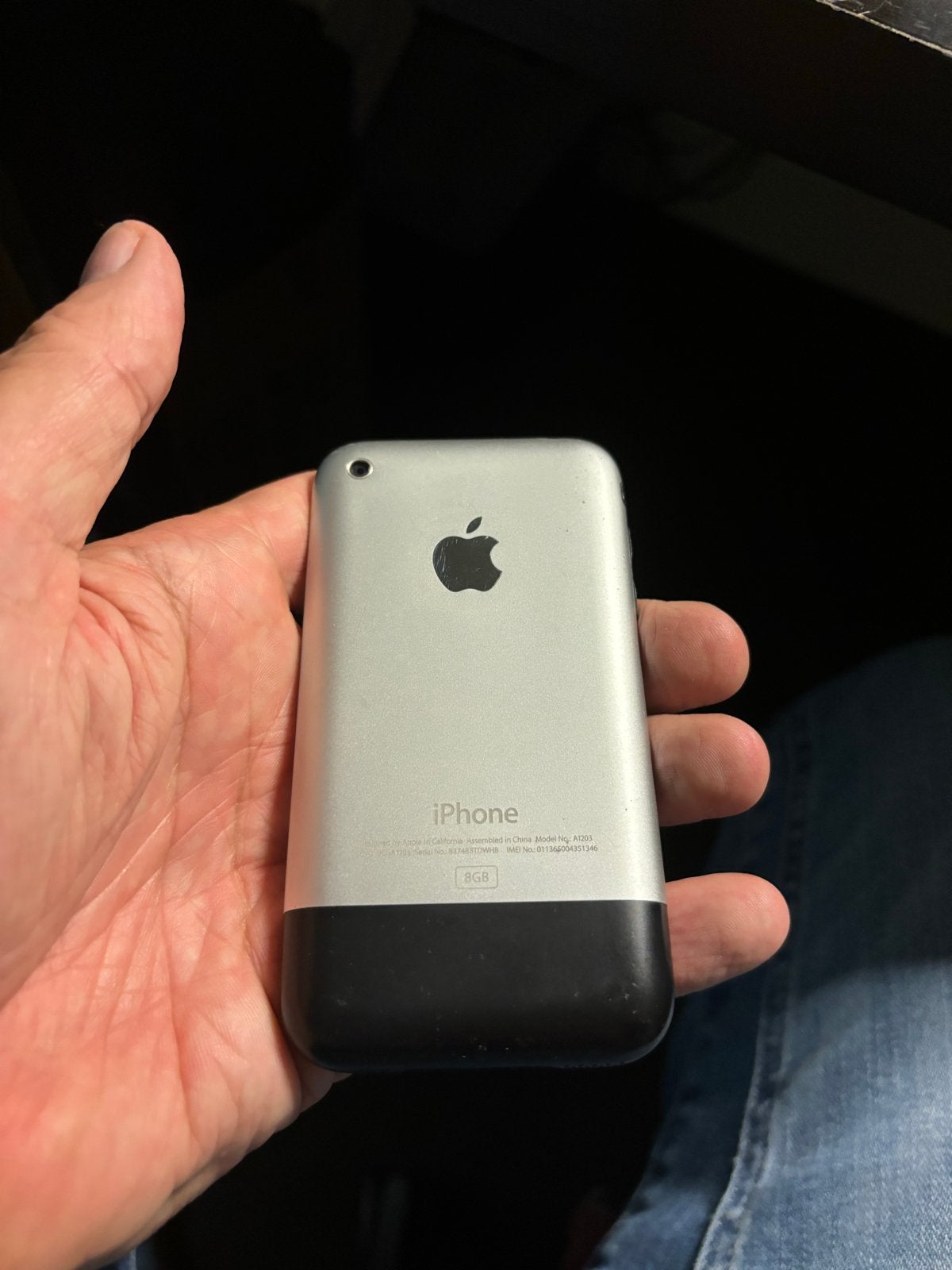 Eerste iPhone 2G 8GB met doos en dockingstation, Telecommunicatie, Mobiele telefoons | Apple iPhone, Ophalen, Gebruikt, 8 GB, Zonder simlock