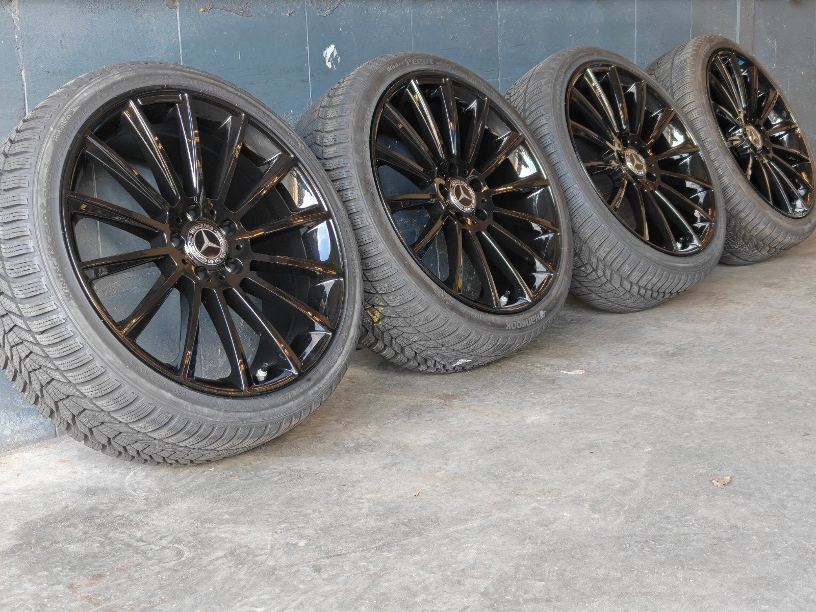 19" Winterset Mercedes A B C Klasse Hankook W206 W177 W247, 19 inch, Hankook, Banden en Velgen, Onbekend