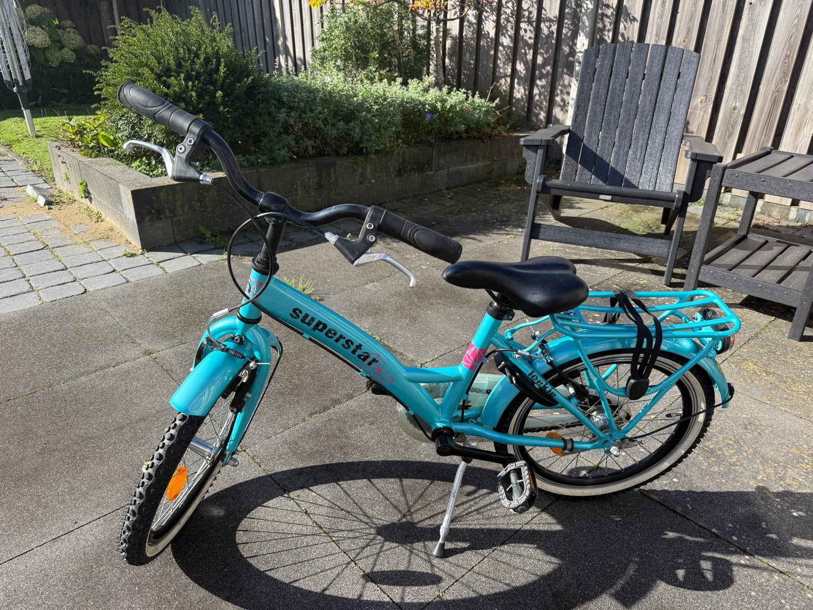Loekie Superstar kinderfiets 20 inch, Ophalen, Zo goed als nieuw, Terugtraprem, 16 tot 20 inch