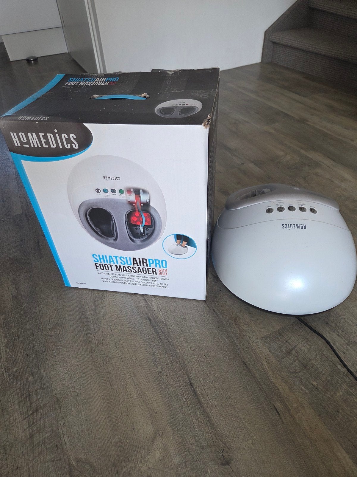 HoMedics Shiatsu AirPro Voetmassageapparaat, Ophalen of Verzenden, Zo goed als nieuw, Apparaat