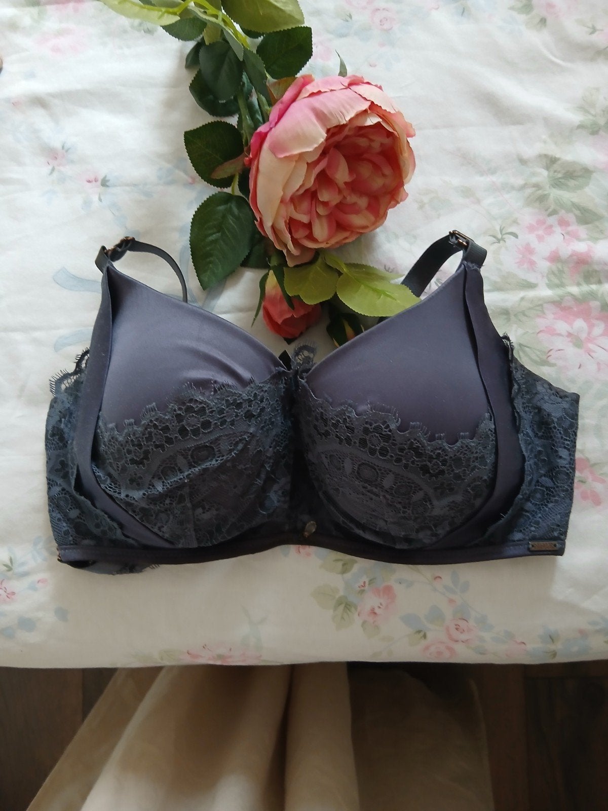 BH's Noir Hunkemöller - Zwart/Blauw, Grijs, Roze - Maat 80E, Noir Hunkemöller, Ophalen of Verzenden, Zwart, BH