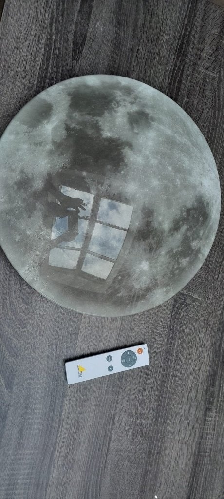 maan ledlamp, Ophalen, Gebruikt, Kunststof