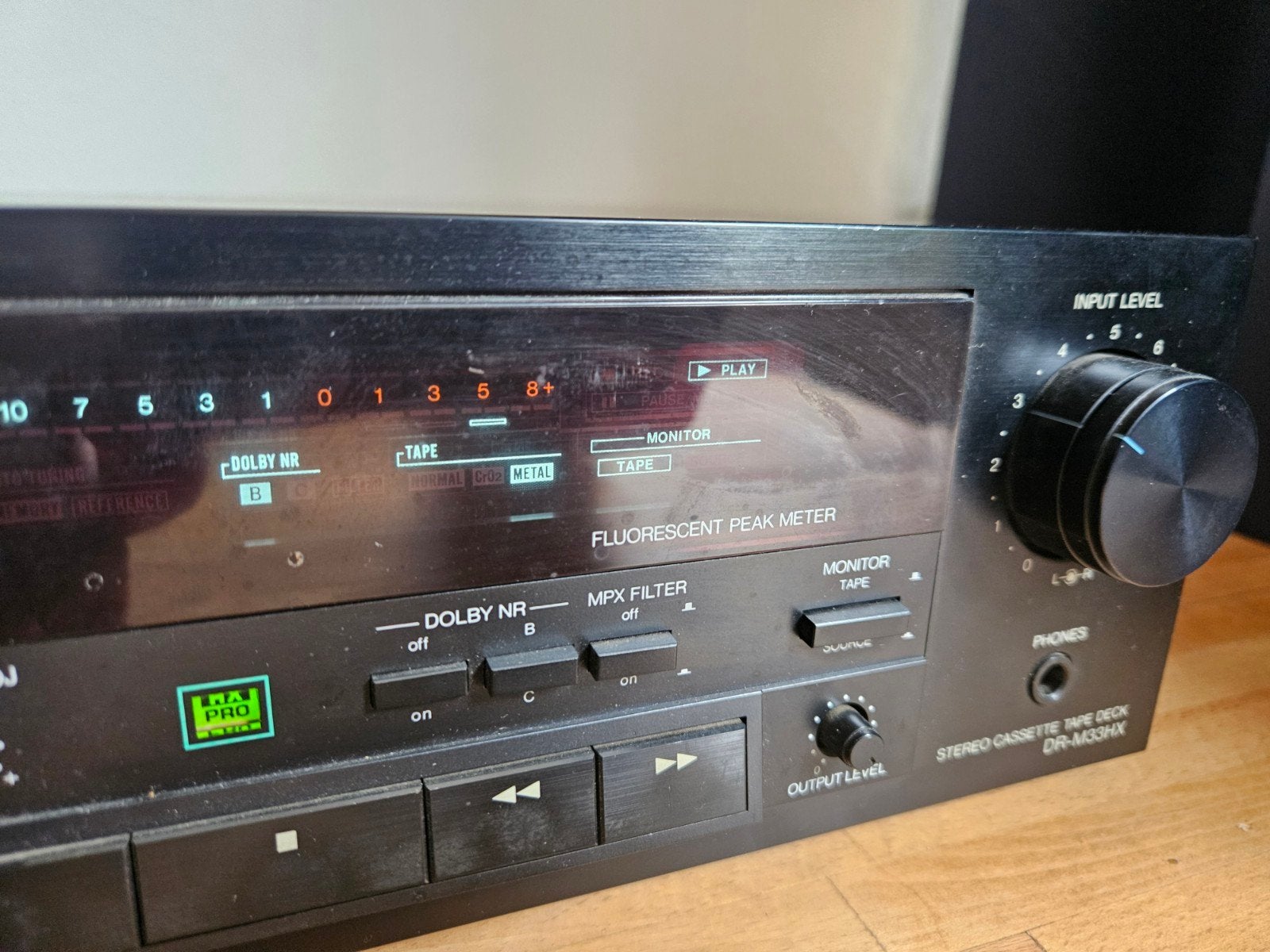 Denon DR-M33HX Stereo Cassette Tape Deck incl handleiding, Ophalen of Verzenden, Enkel, Denon, Tiptoetsen