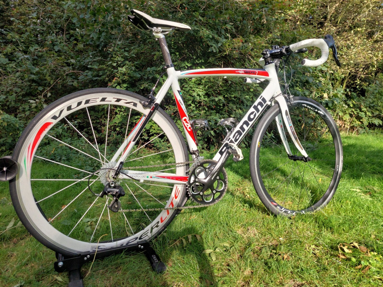 Bianchi Via Nirone 7 Alu-Carbon (53cm) - 100% Rijklaar, Fietsen en Brommers, Ophalen, 28 inch, Carbon, Zo goed als nieuw