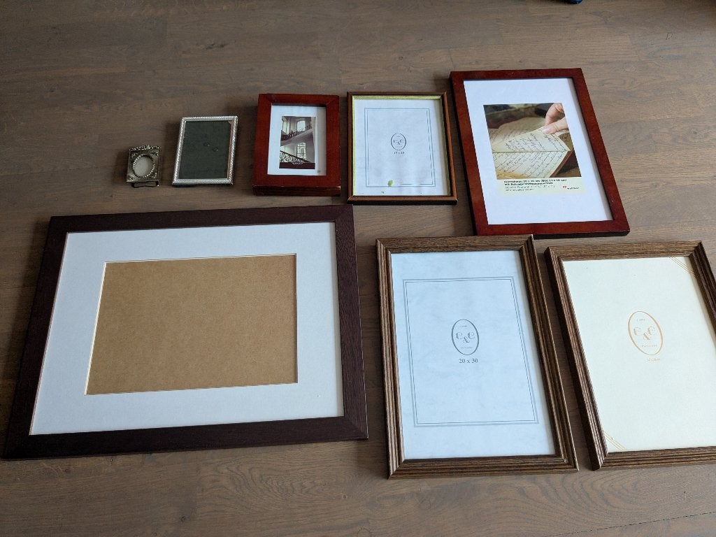 Houten fotolijsten, diverse maten, Audio, Tv en Foto, Fotografie | Fotolijsten, Ophalen, Hout, Zo goed als nieuw, Wissellijst