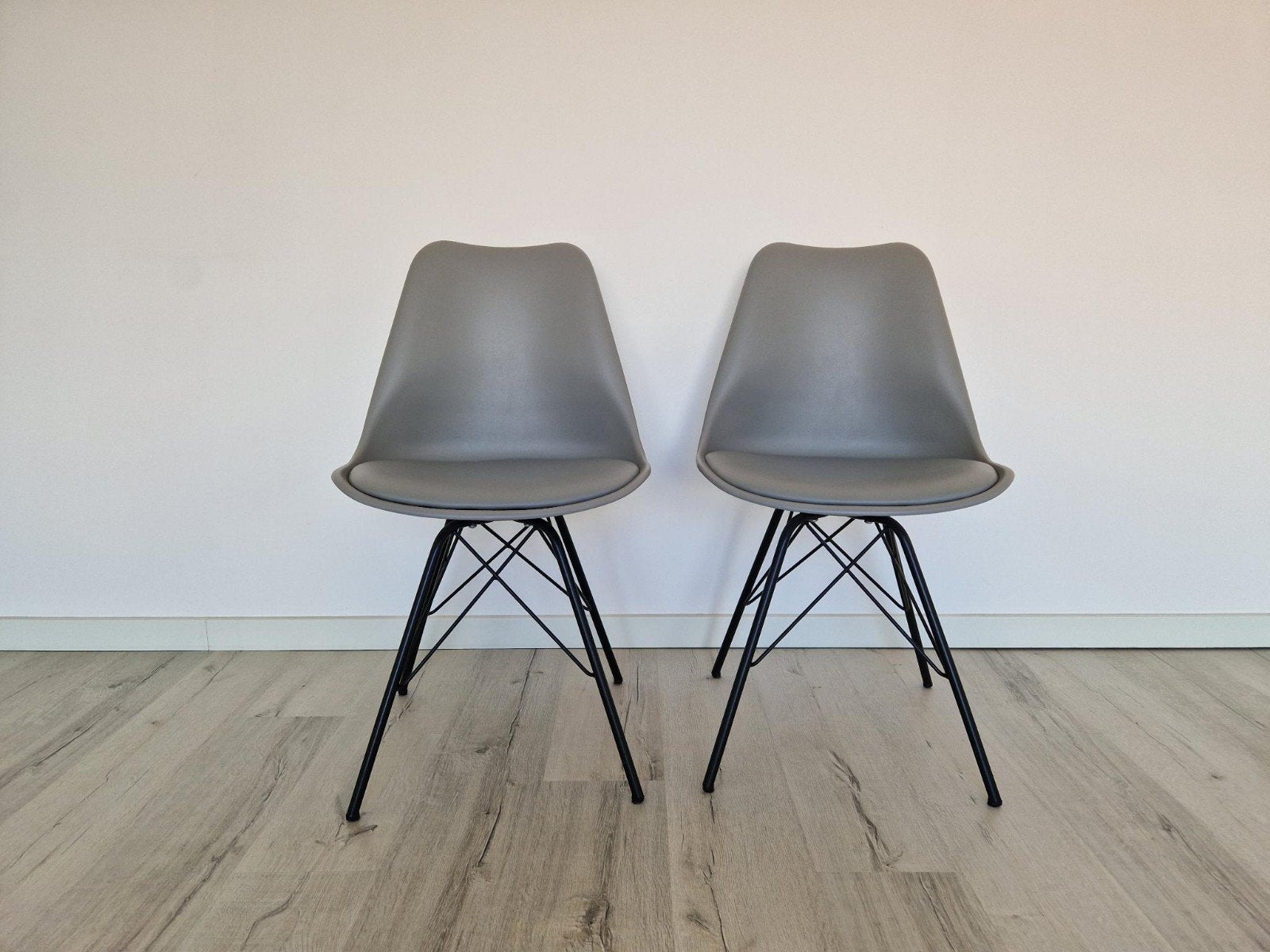 KICK Kuipstoel Metal Luuk - Grijs (2 stuks), Huis en Inrichting, Ophalen, Zo goed als nieuw, Grijs, Twee