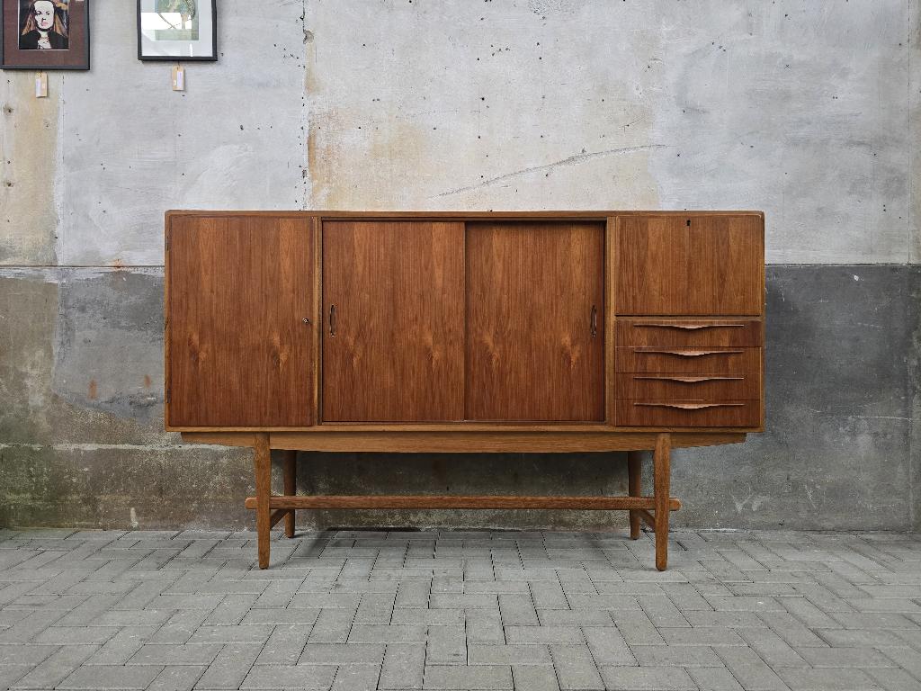 XL Deens Design Dressoir | Jaren 60 Teak Kast Sideboard DM1