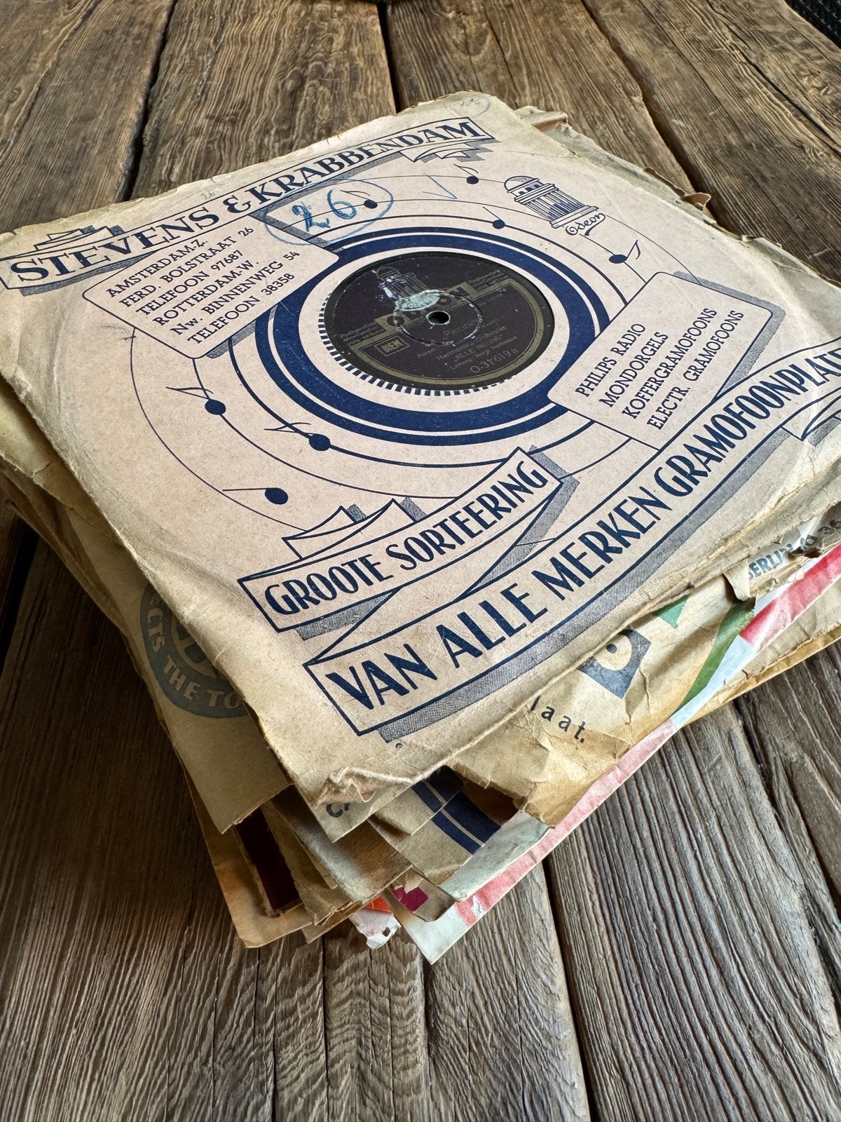45x Vintage 78 toeren platen - Diverse artiesten, genres, Ophalen, Gebruikt, 10 inch, Overige genres