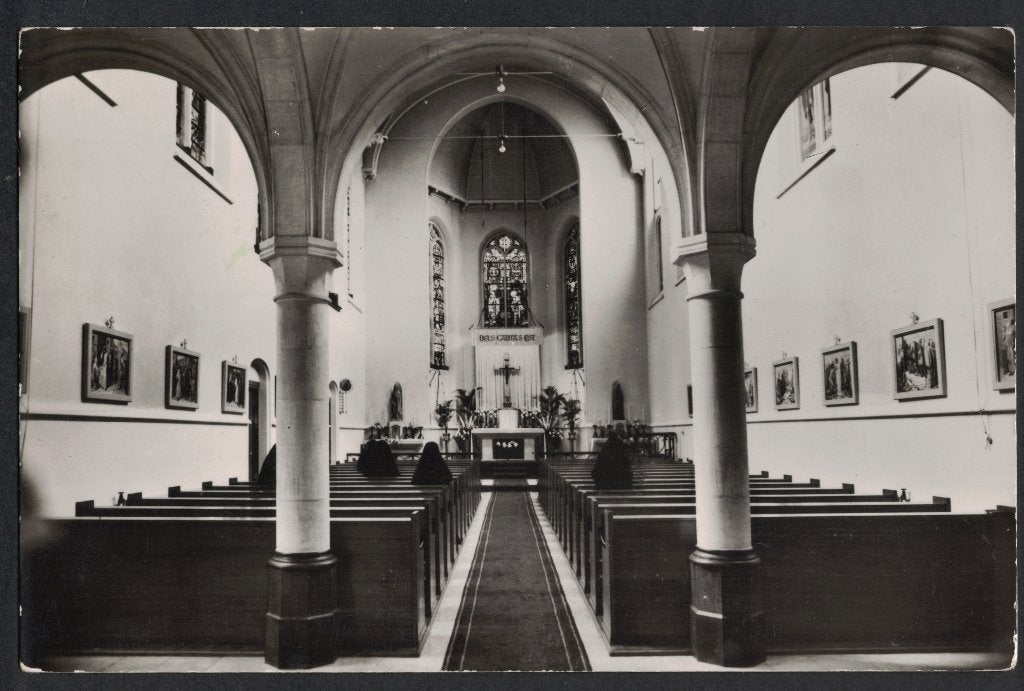 Utrecht, St Antonius Ziekenhuis, Kapel. 1956., Ophalen of Verzenden, 1940 tot 1960, Gelopen, Utrecht