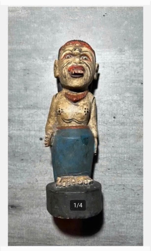 Antiek Indonesisch Beeldje, heel oud 17 cm, Antiek en Kunst, Ophalen of Verzenden