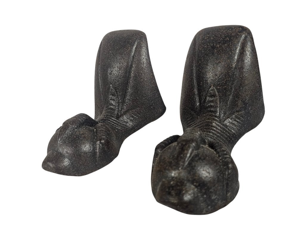 Antiek - gietijzeren poot (klauwpoot) 2x - 19e eeuw, Ophalen of Verzenden