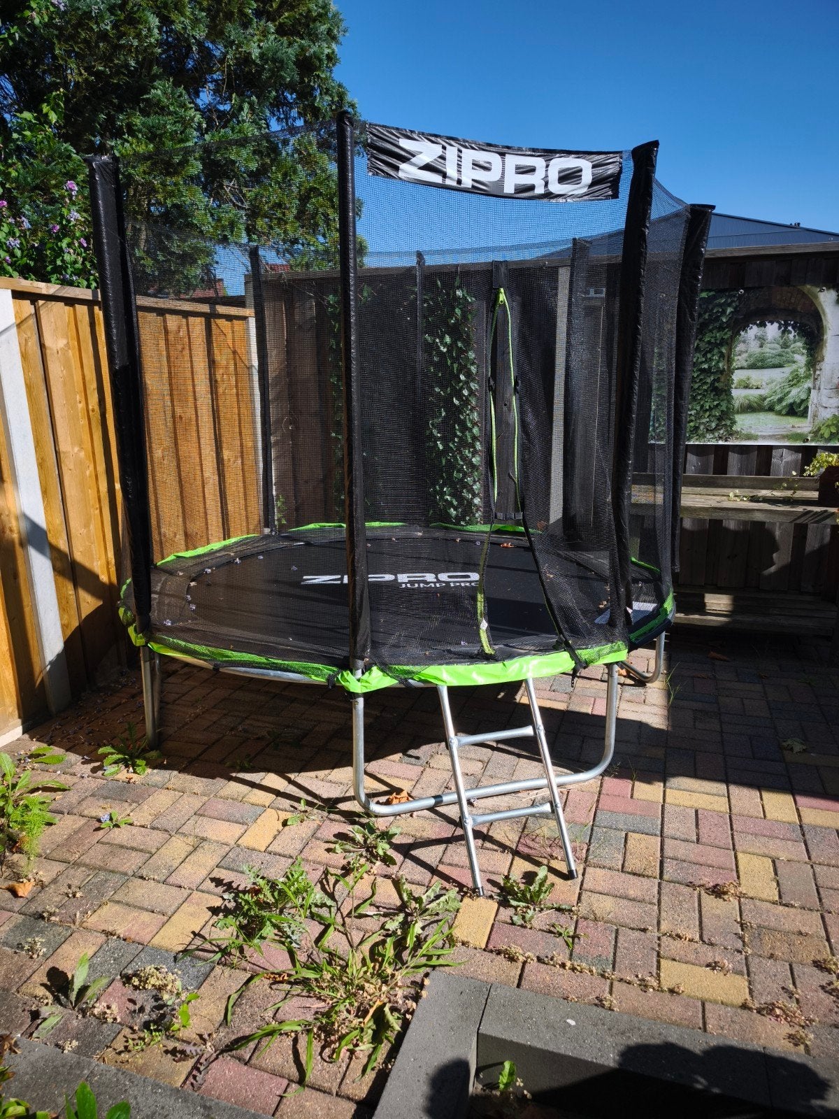 zgan Zipro Jump Pro Trampoline (moet worden schoongemaakt), Ophalen, Zo goed als nieuw