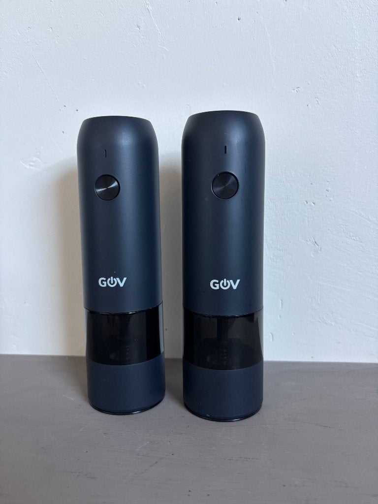 GOV Peper- en Zoutstel Oplaadbaar, Overige typen, Verzenden, Kunststof, Zo goed als nieuw