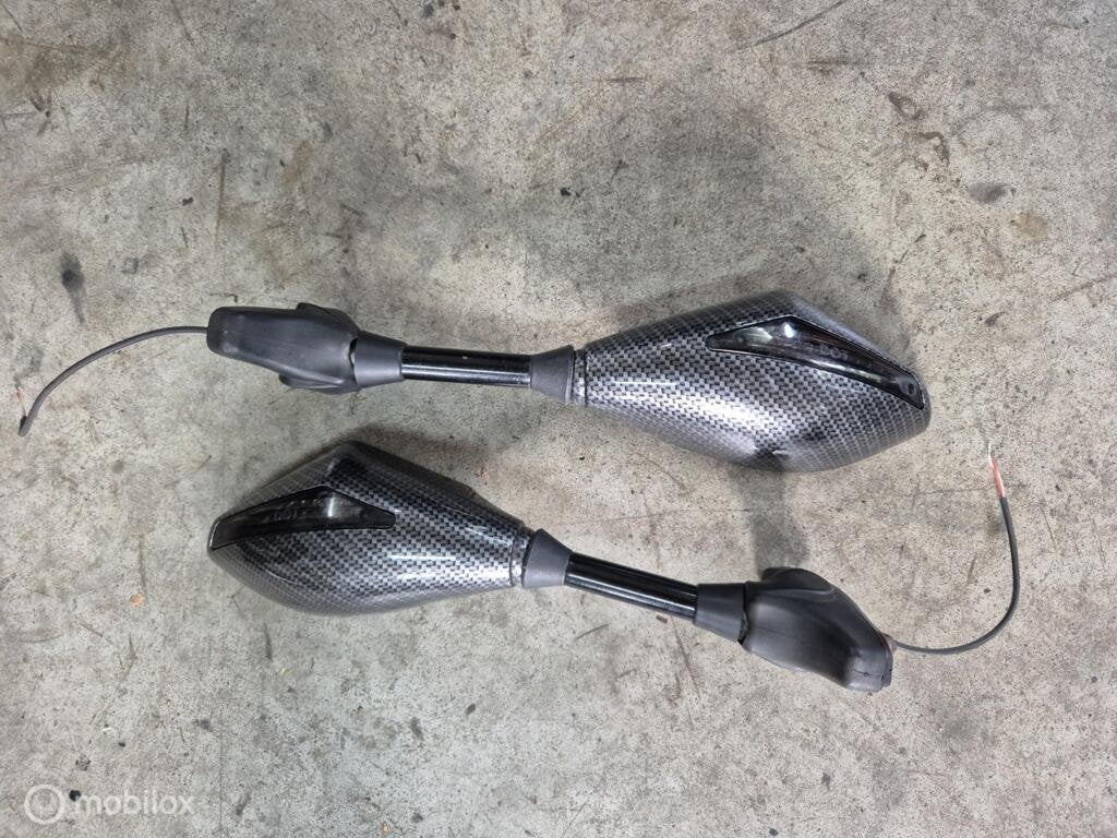 Spiegel spiegels met knipperlichten carbon look, Motoren, Gebruikt, Factorystore.service@ducati.com, Ophalen of Verzenden, Via Antonio Cavalieri Ducati, 74/5, 74/6, 40132 Bologna BO