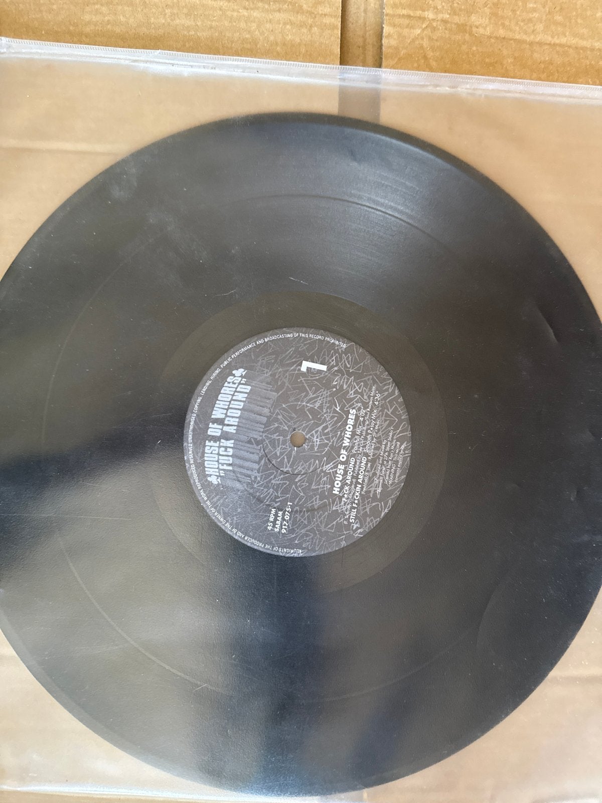 House of Whores - Fuck Around Vinyl (Gebruikt), Cd's en Dvd's, Vinyl Singles, LP, Gebruikt, Overige genres, Ophalen of Verzenden