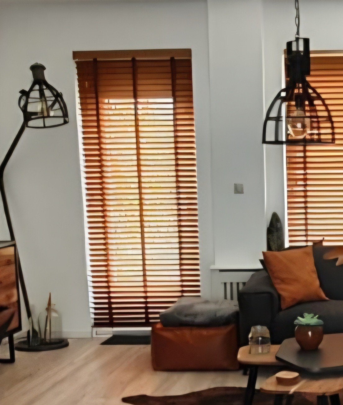 Lamellen cognac/bruin kleur, Ophalen, Bruin, Lamellen