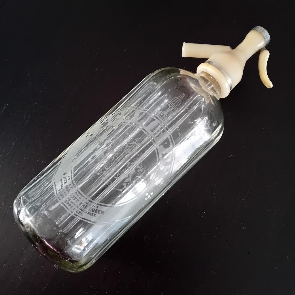 Schweppes Vintage Sifon Sodafles - Jaren '60 Glas, Antiek en Kunst, Ophalen of Verzenden
