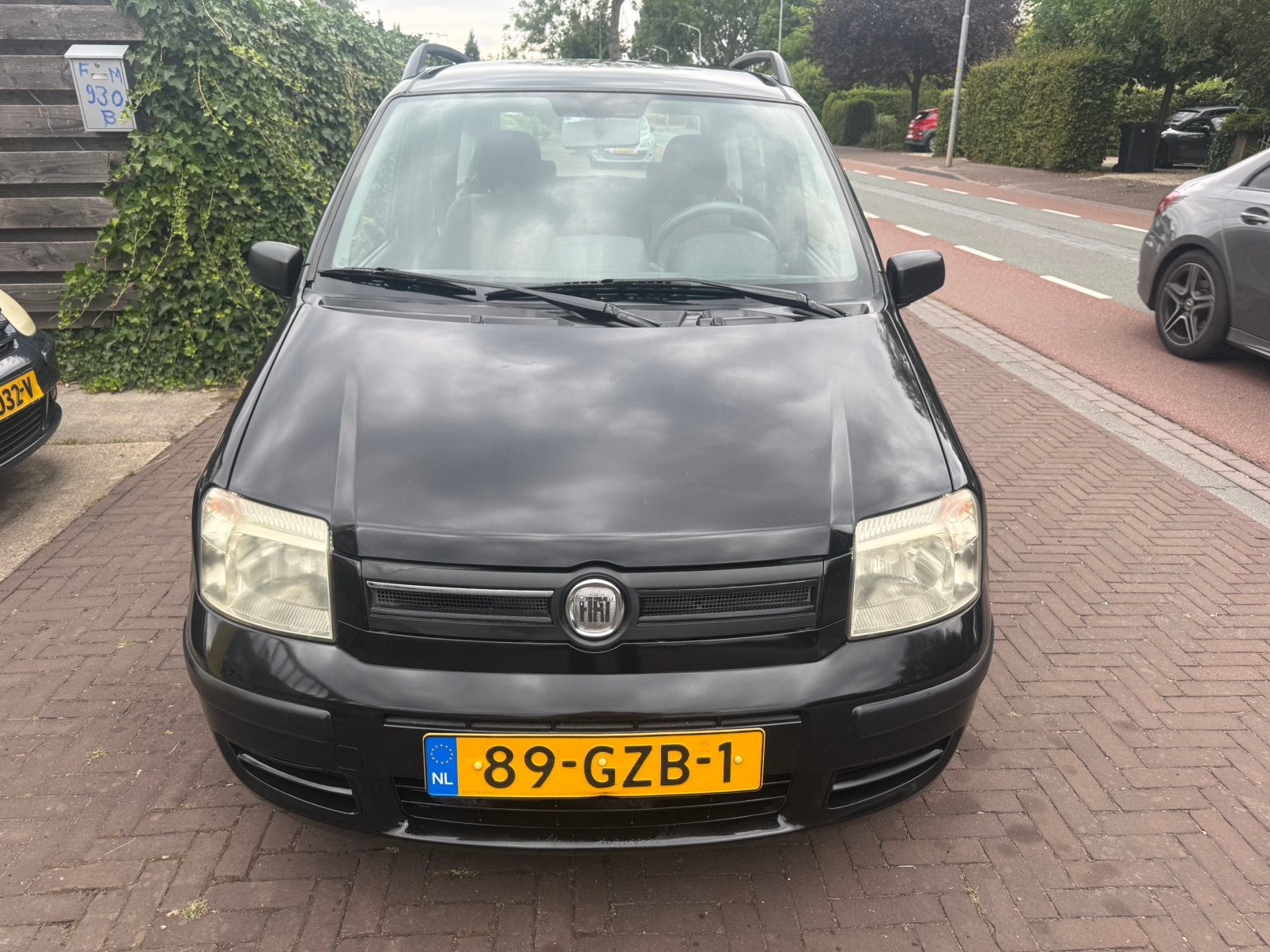 Fiat Panda 1.2 44KW 60PK 2008 Zwart, Auto's, Fiat, Voorwielaandrijving, 1242 cc, Zwart, Origineel Nederlands