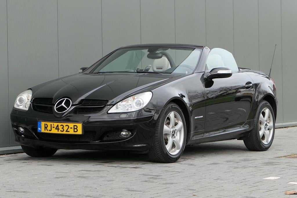 Mercedes-Benz SLK-klasse 200 K. Edition 10 Leder Carplay Sto, Auto's, Achterwielaandrijving, Gebruikt, 4 cilinders, 1796 cc
