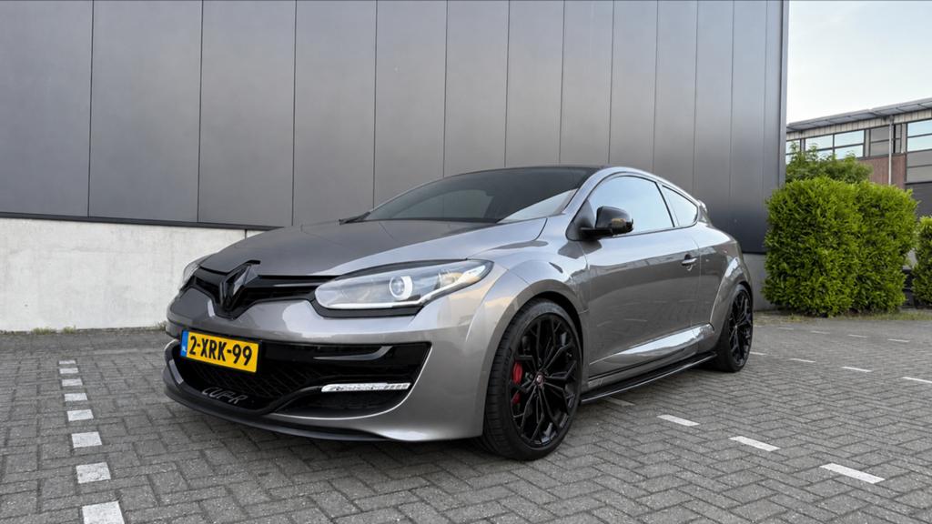 Renault Mégane 2.0 16V Turbo 265pk 2014 Grijs, Auto's, Zwart, 4 cilinders, Leder en Stof, Origineel Nederlands