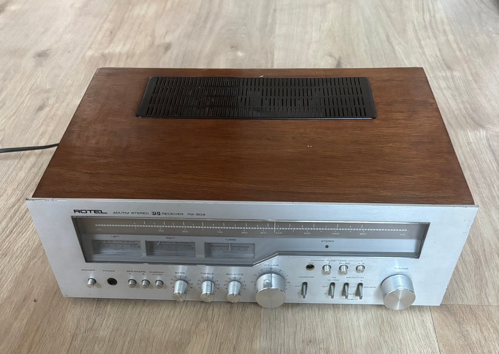 Rotel RX-504 Stereo Receiver, Ophalen, Gebruikt, Minder dan 60 watt, Overige merken