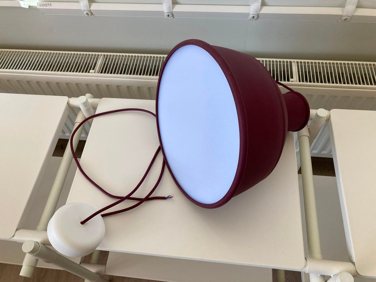Unfold Hanglamp van Muuto bordeaux rood, Ophalen, Zo goed als nieuw