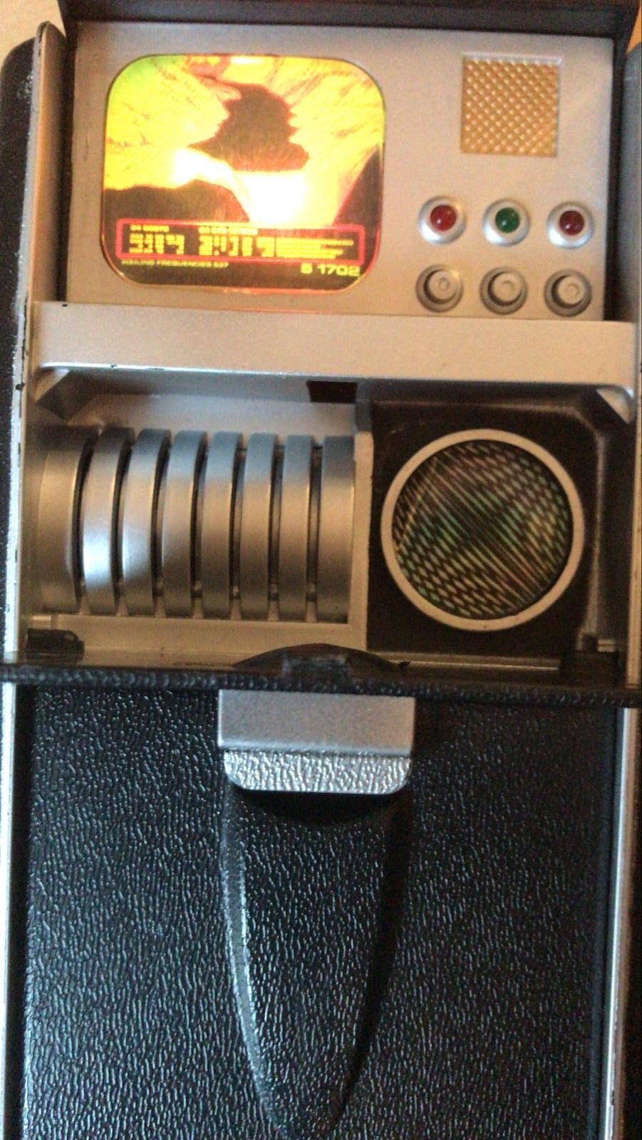 Star Trek Tricorder met licht en geluid, Ophalen of Verzenden, Gebruikt, Tv, Beeldje, Replica of Model