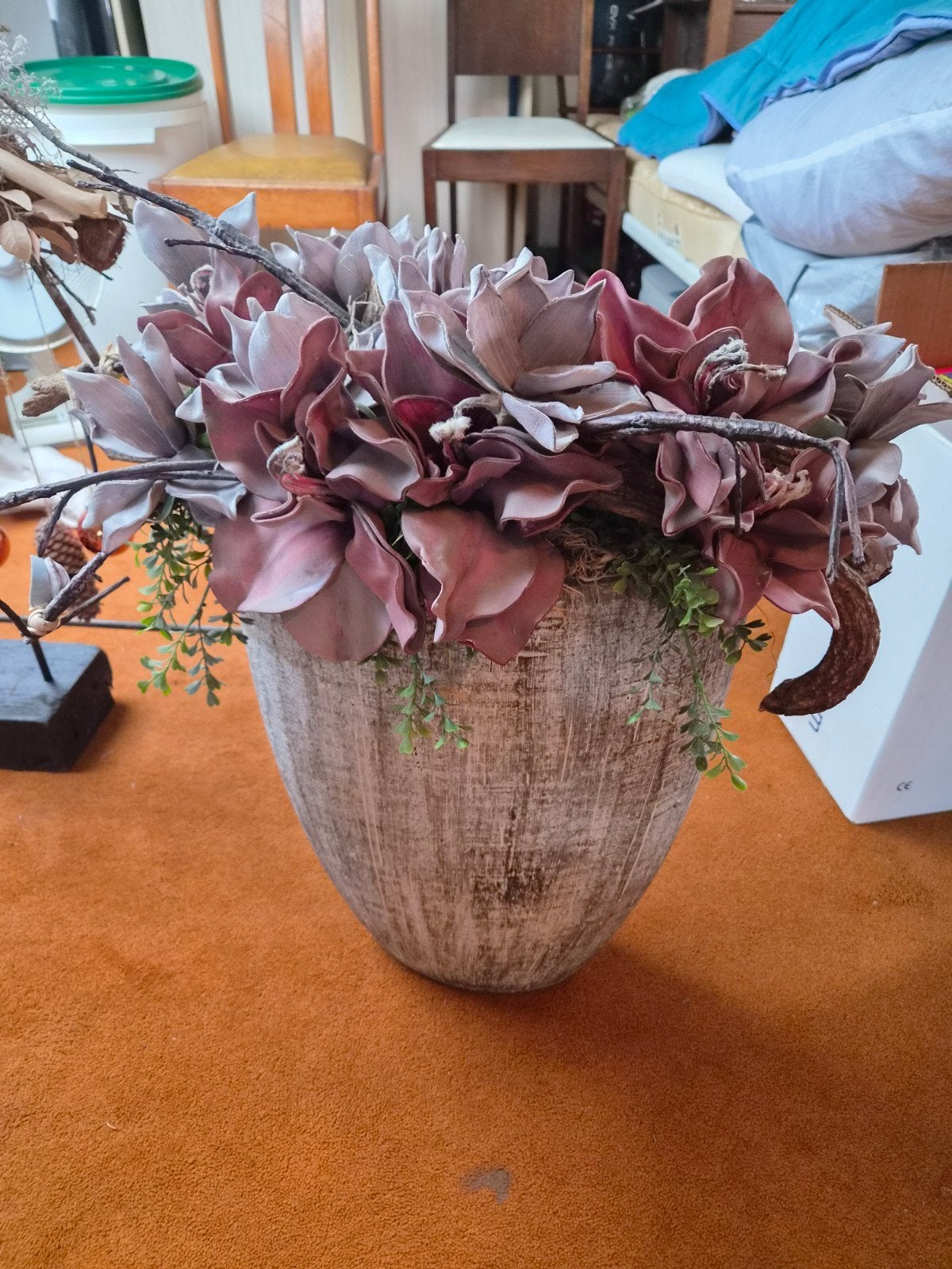 Grote vazen, Ophalen, Beige, Zo goed als nieuw, 50 cm