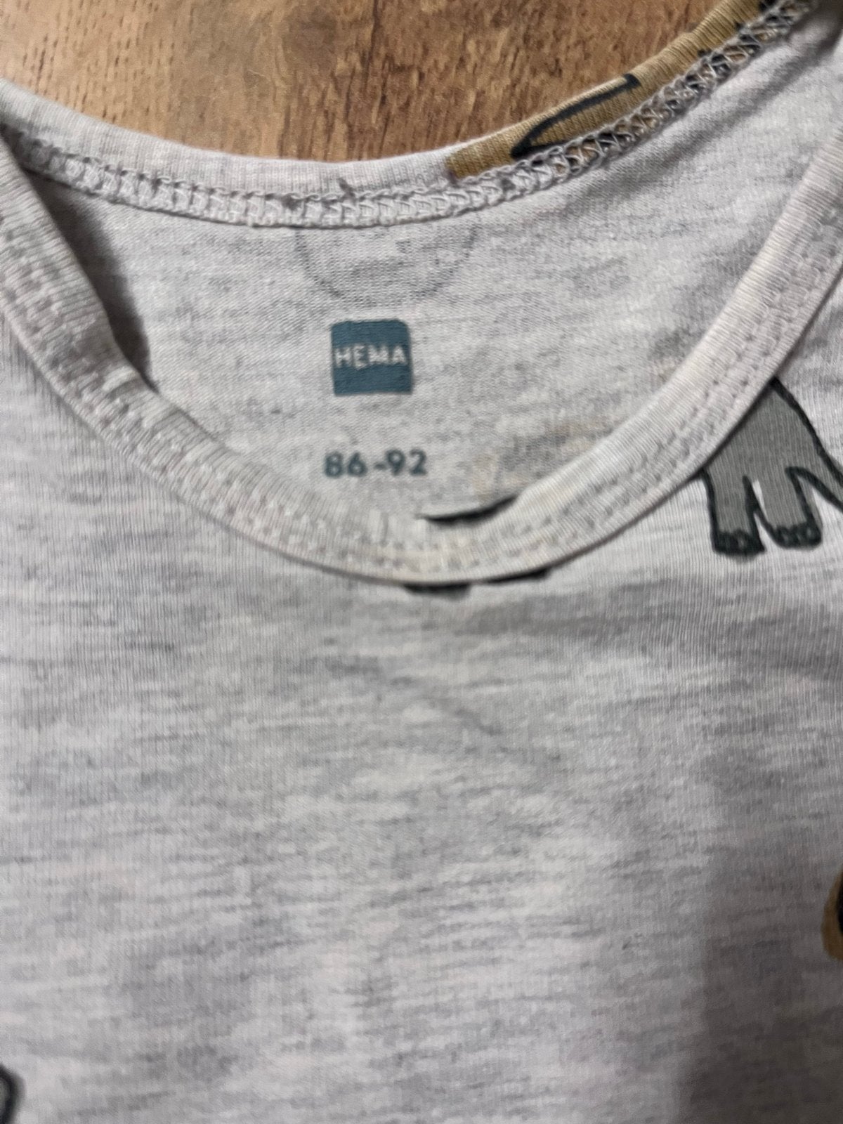 Hema romper met dinosaurusprint, maat 86-92, Kinderen en Baby's, Ophalen of Verzenden, Gebruikt, Jongetje of Meisje