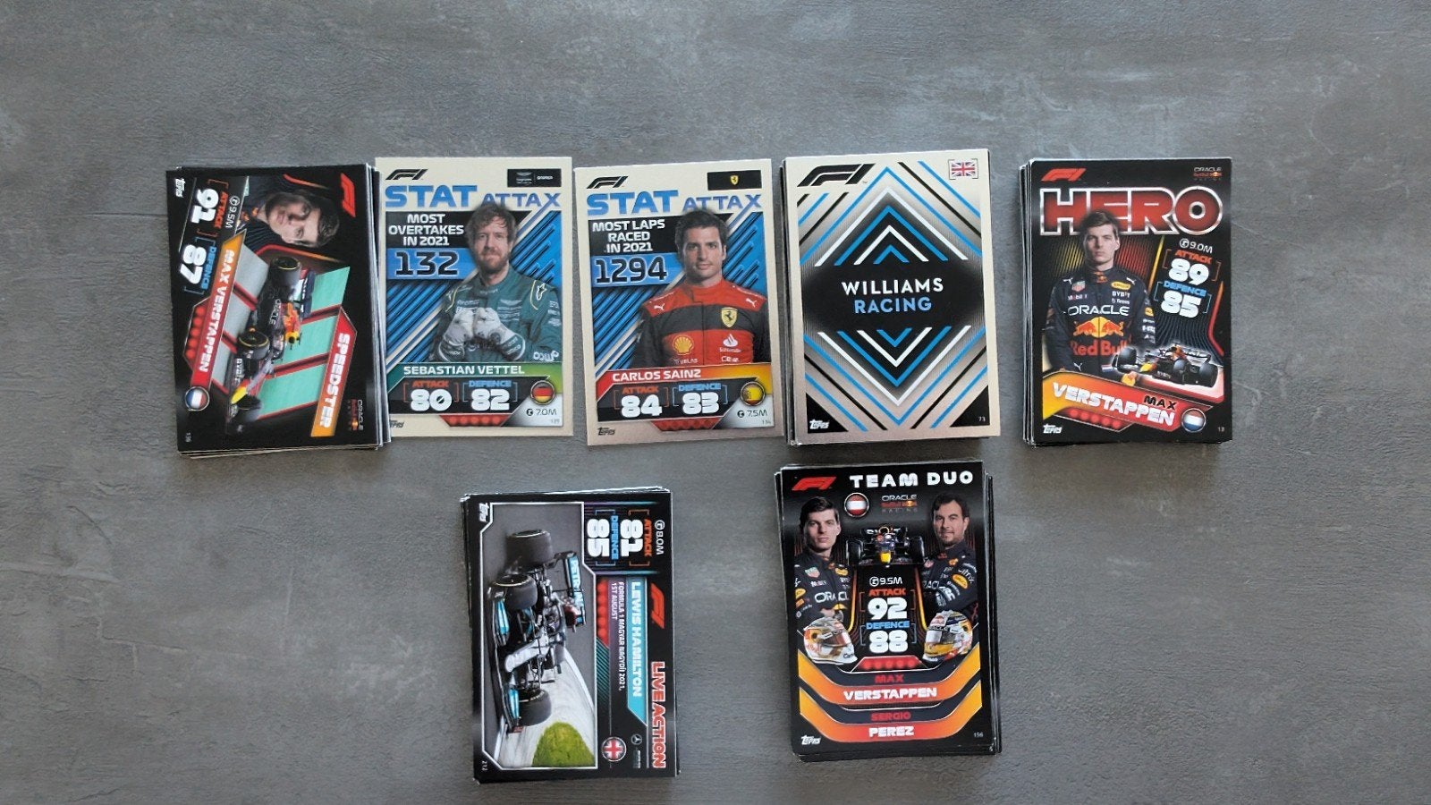 Topps Turbo Attax F1 2022 - 113 verschillende kaarten, Ophalen of Verzenden, Zo goed als nieuw