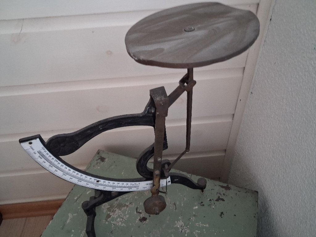 Antieke Winkelweegschaal - Decoratief en Functioneel, Witgoed en Apparatuur, Ophalen, Winkelweegschaal, Gebruikt, Minder dan 10 kg