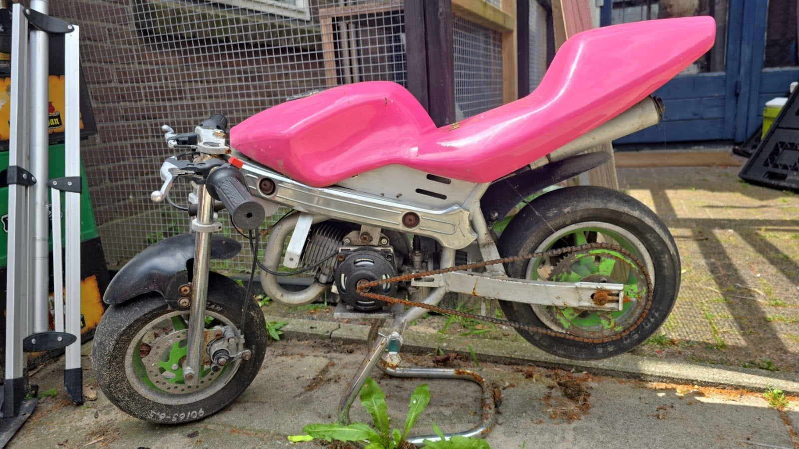 Pocket bike / mini bike 50cc met extra frame en onderdelen, Ophalen, Overige typen