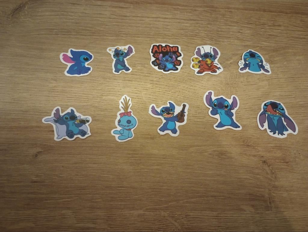 10 verschillende Lilo en Stitch stickers, Ophalen of Verzenden, Nieuw, Meerdere stickers