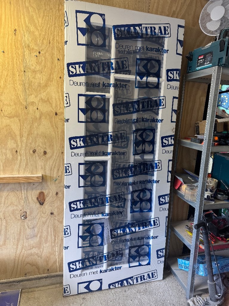 2x Skantrae opdekdeur type SKS1246 - EXCL. glas, 1xLi, 1xRe, Ophalen, 80 tot 100 cm, Binnendeur, Nieuw