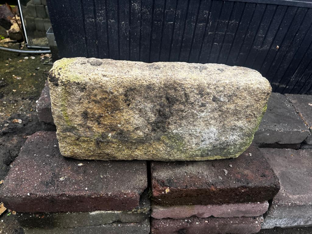 36 stapelstenen, 44x22x10 cm, kleur geel, Tuin en Terras, Ophalen, Gebruikt