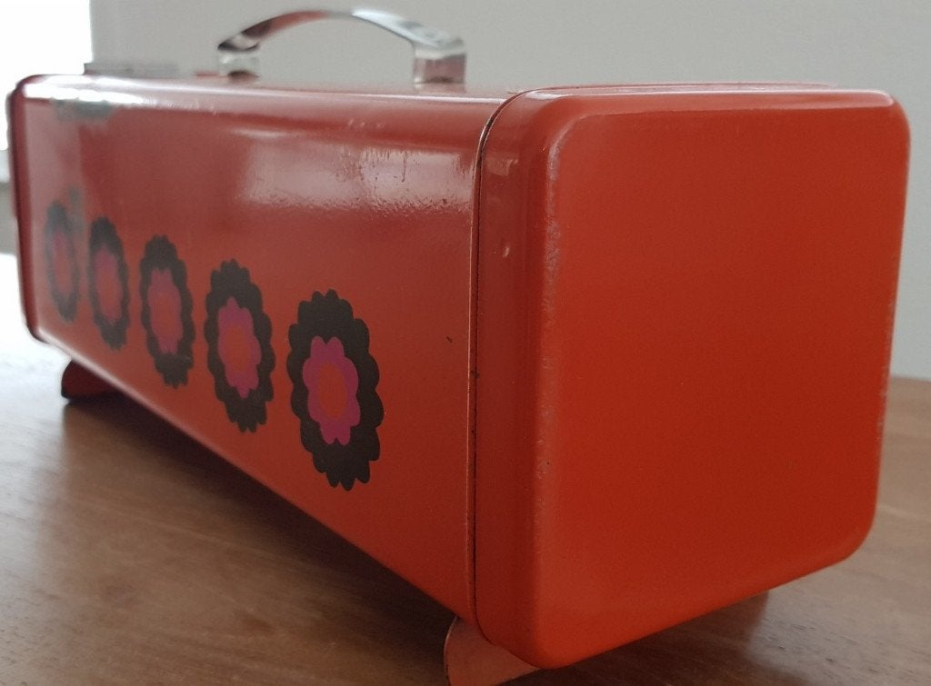 Oranje Brabantia Patrice ontbijtkoekblik - jaren '60 - IGST, Ophalen of Verzenden