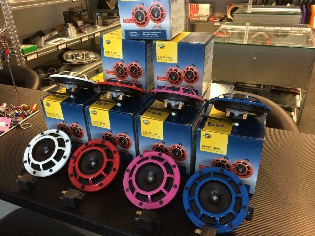 Hella Supertone 118db Claxon set (diverse kleuren), Ophalen of Verzenden