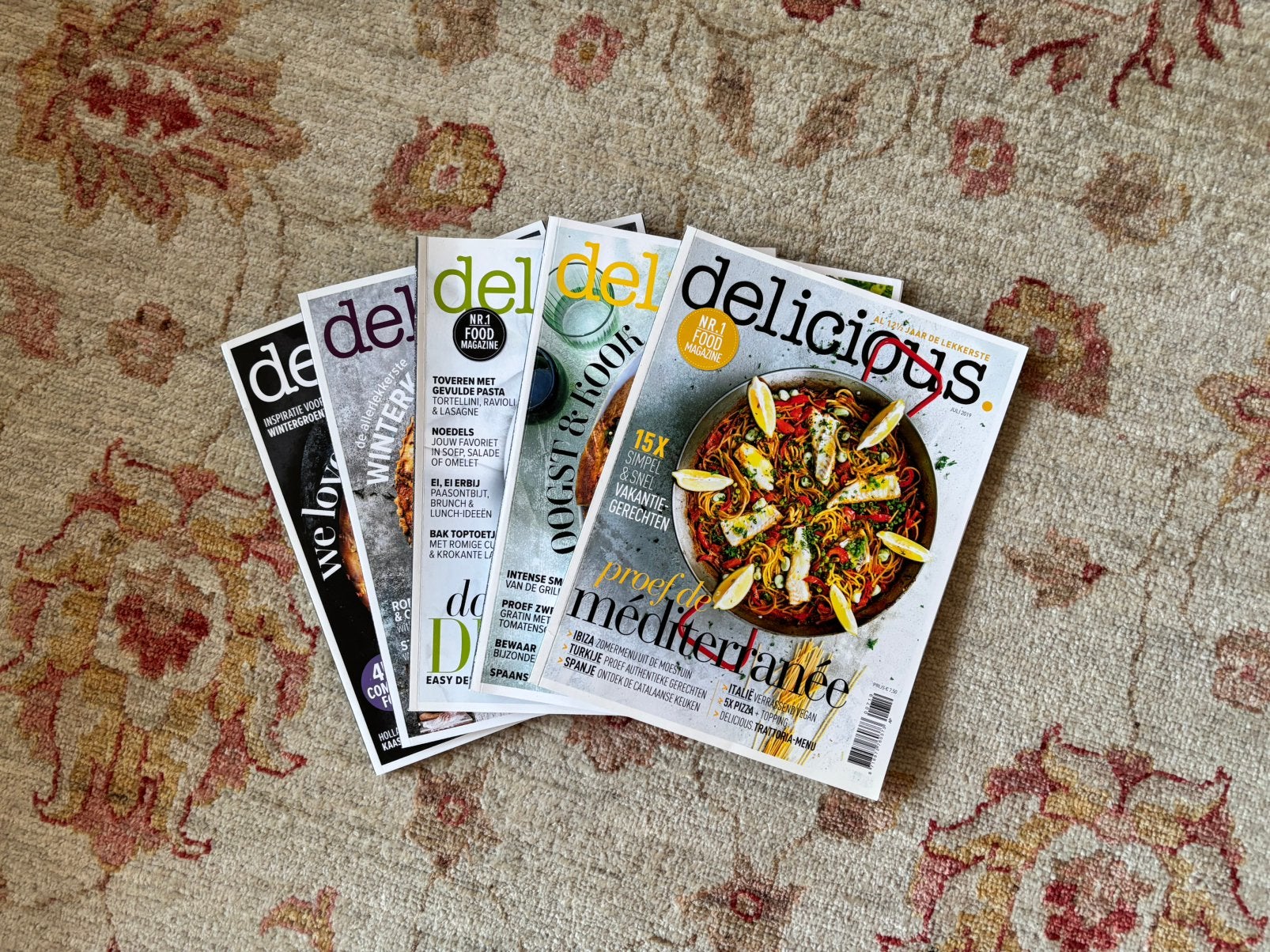 5x tijdschrift Delicious, Ophalen, Zo goed als nieuw