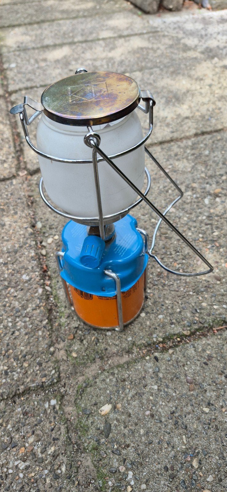 Betrouwbare (camping) gaslamp: Campingaz Lumogaz N206, Ophalen of Verzenden, Gebruikt