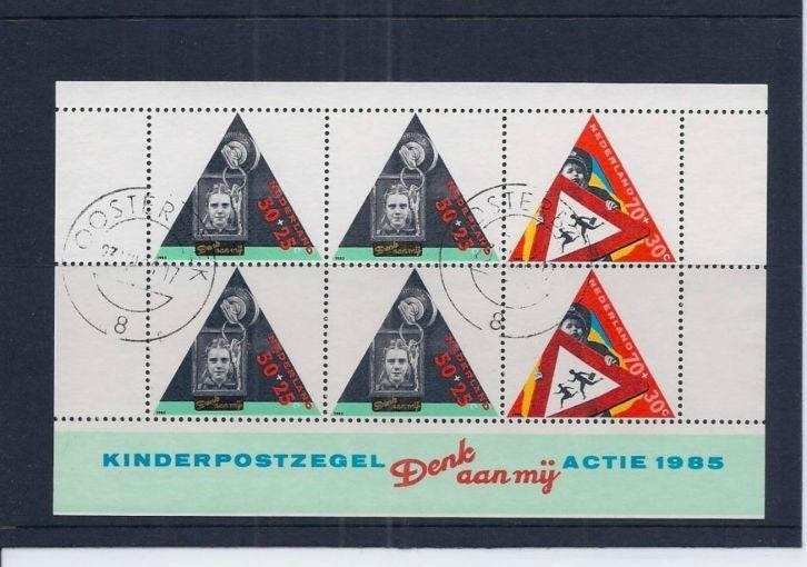 @@ 1344 gestempeld @@, Postzegels en Munten, Postzegels | Nederland, Verzenden, Gestempeld
